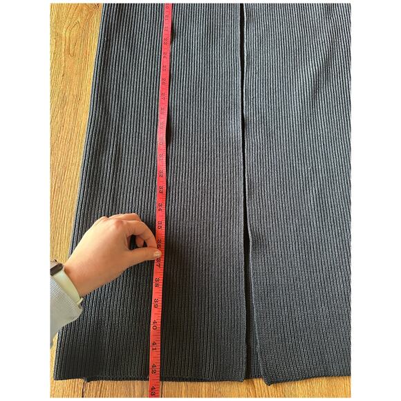 ZARA Midnight Blue Long Knit Cardigan Size Small - Picture 4 of 5